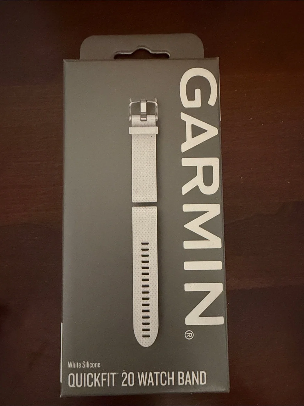 Garmin White Silicone QuickFit 20 Watch Band